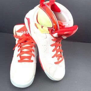 NIKE AIR JORDAN 7 RETRO GS WHITE TOPAZ MIST WHITE 442960-104 SIZE 7Y